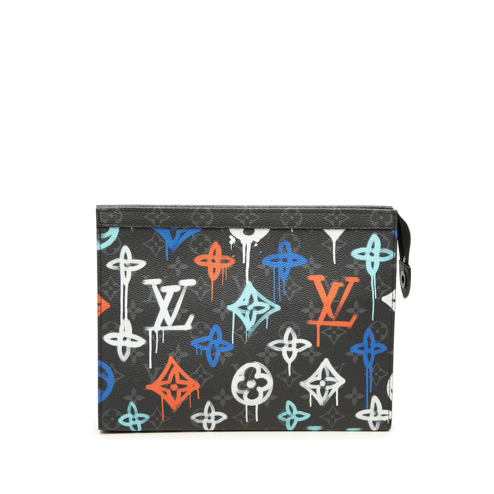 Pre-Loved Louis Vuitton Monogram Eclipse Graffiti Pochette Voyage MM